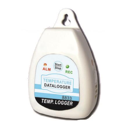 8833 Data logger de temperatura dupla sem LCD