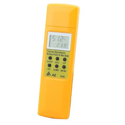 8705 AZ Bolso ponto de orvalho e medidor de temperatura de bulbo molhado