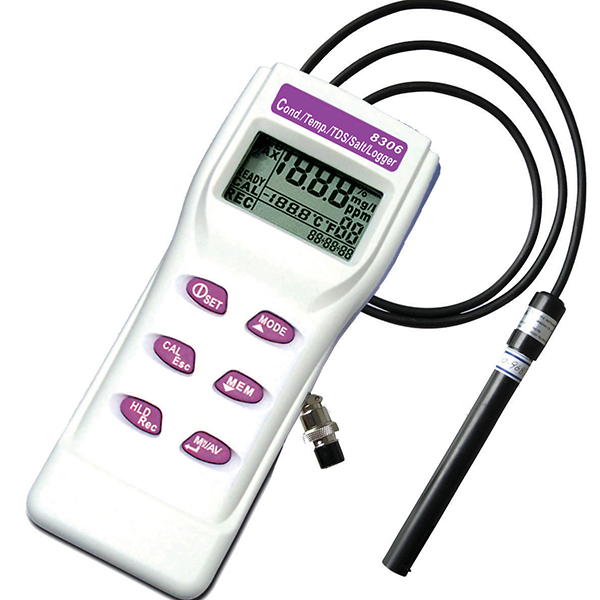 Medidor de conductividad eléctrica de calidad de agua 8303 AZ con función de memoria