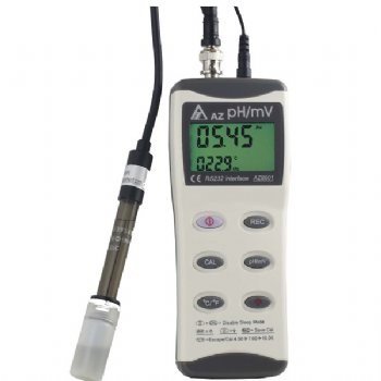 Medidor de pH de agua digital portátil 8601 AZ con PC Link