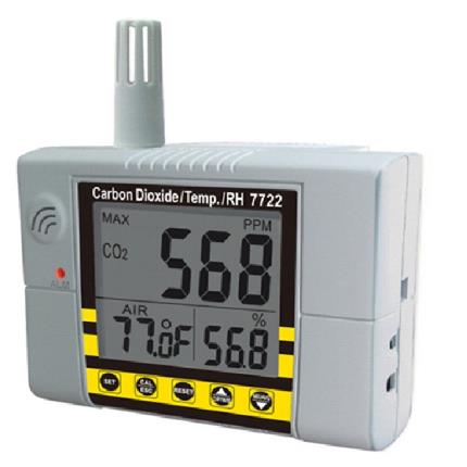 7722 AZ 壁掛式二氧化碳偵測計/溫濕度計