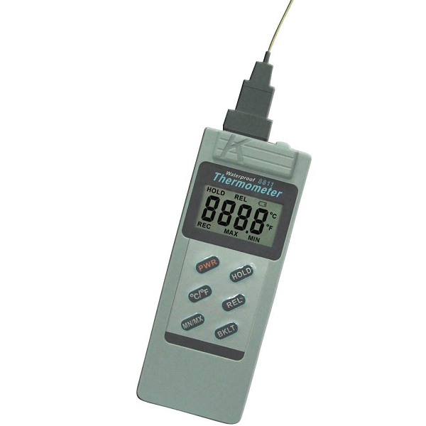 8811 AZ Termómetro termopar tipo K a prueba de agua