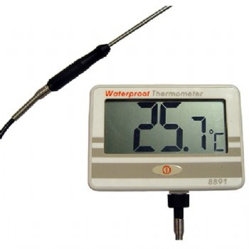 8891 AZ Waterproof Thermometer with 50cm Thermistor Temp. Probe