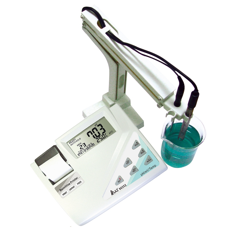 86552 Impresora de medidor de calidad de agua de mesa de AZ - pH / ORP / mV