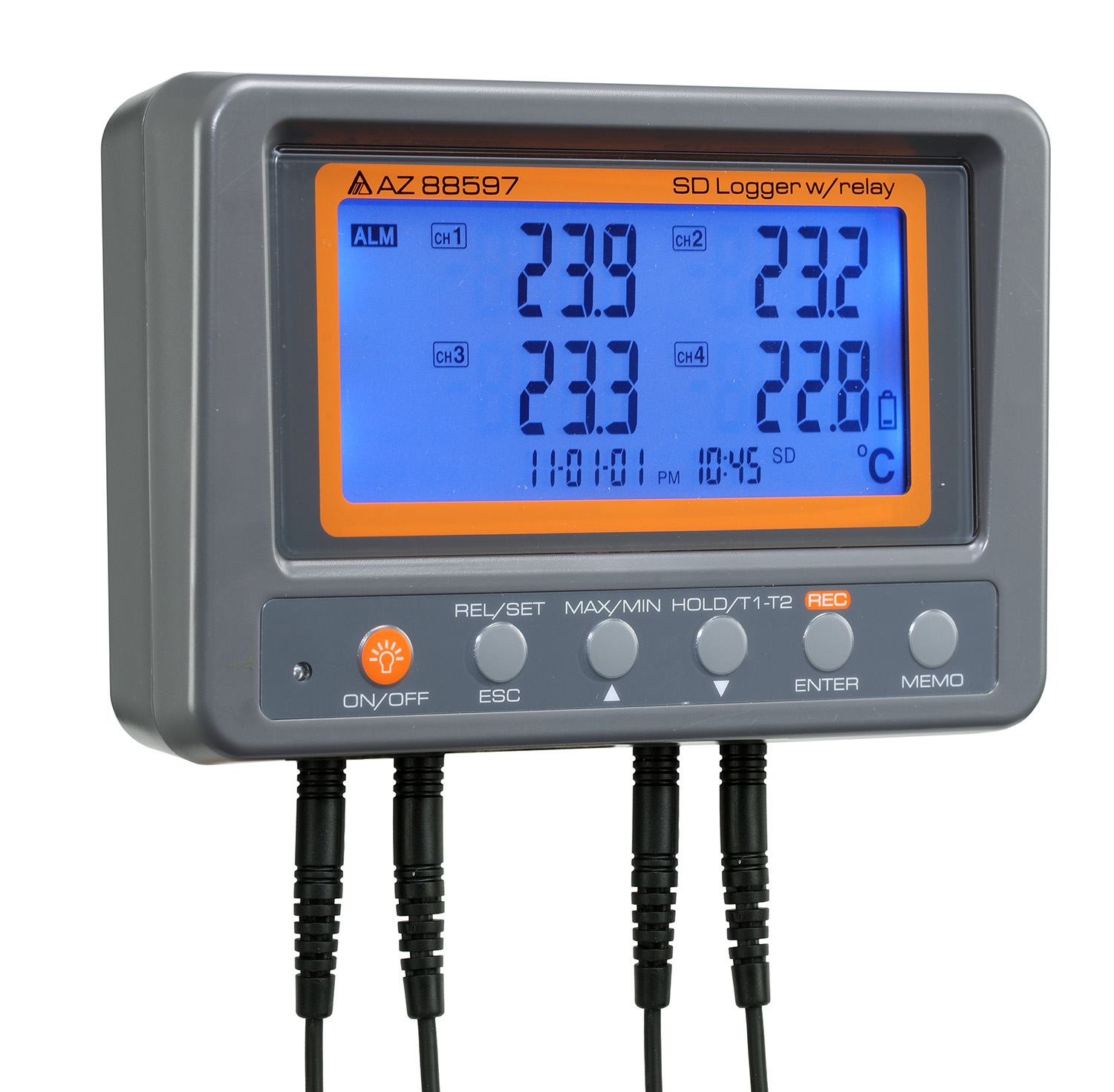 Portable Thermometer/Data Loggers with SD Card and Thermocouple Input