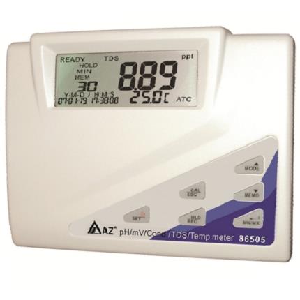 86505 AZ精密桌上型水質測量儀(pH/ORP/Cond./TDS/Salinity