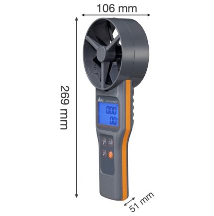 8919 10cm Fl&#xFC;gel TEMP. &amp;amp; RH% &amp;amp; CO2-Anemometer