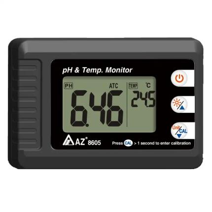 8605 Big Display Kompakter pH-Temperaturmonitor