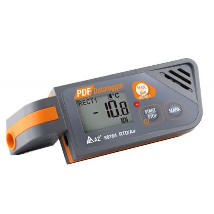 88164 AZ 超低溫溫度記錄器/外接PT1000溫度測棒/USB介面/免軟體