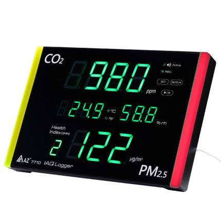 7710壁掛式/桌面式PM2.5 二氧化碳溫濕度記錄器