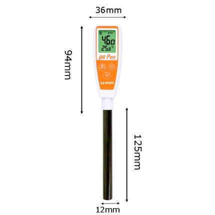 8695 AZ Waterproof Flat Surface Long Tube pH Pen