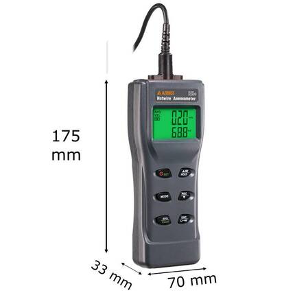 8953 AZ Handheld Bendable Hot Wire Anemometer with Humidity