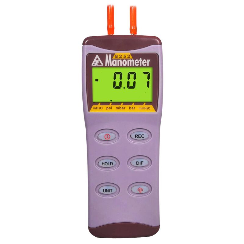 8252 AZ 휴대용 2 PSI 디지털 압력계