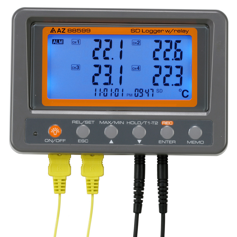 AZ 88599 K-Type & Thermistor Temperature Recorder with SD Card