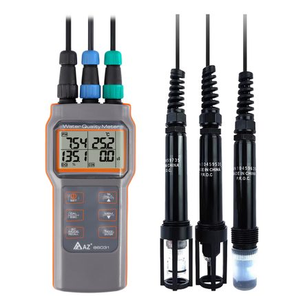 AZ 86031 ポータブルマルチパラメータ水質計。