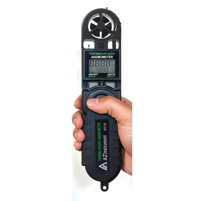 AZ 8918 Wind Meter | Measure Humidity, Dew Point & Temp