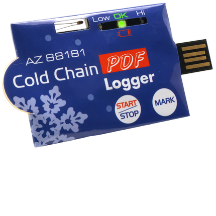 AZ 88181 Single-Use USB PDF Temperature Logger