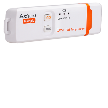 AZ 88165 Registrador de datos impermeable de temperatura ultrabaja para un uso fiable en la cadena de frío.