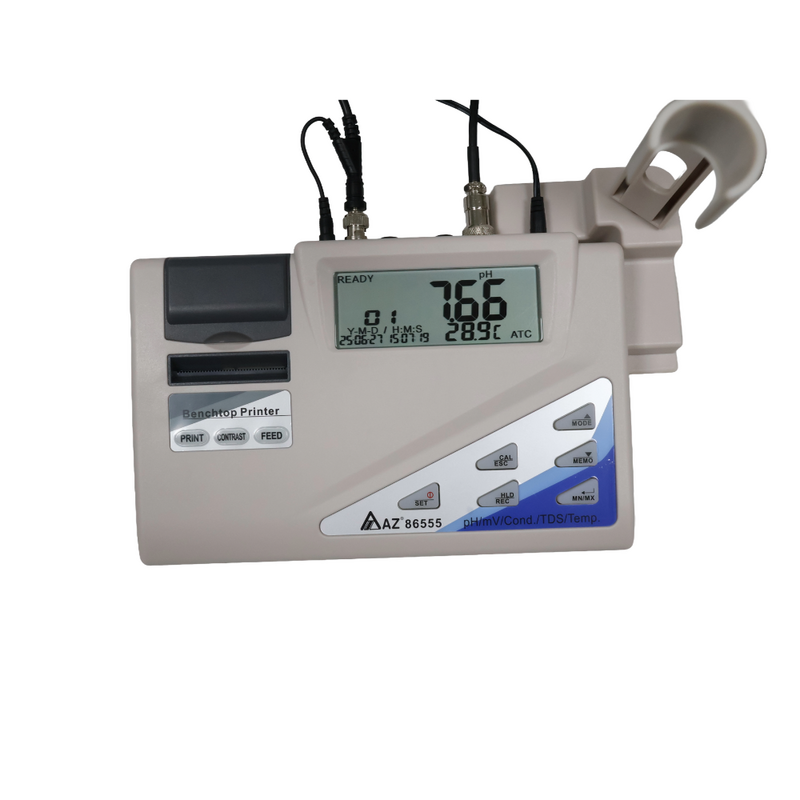 AZ 86555 Benchtop pH, Conductivity Meter with Full Probe Kit