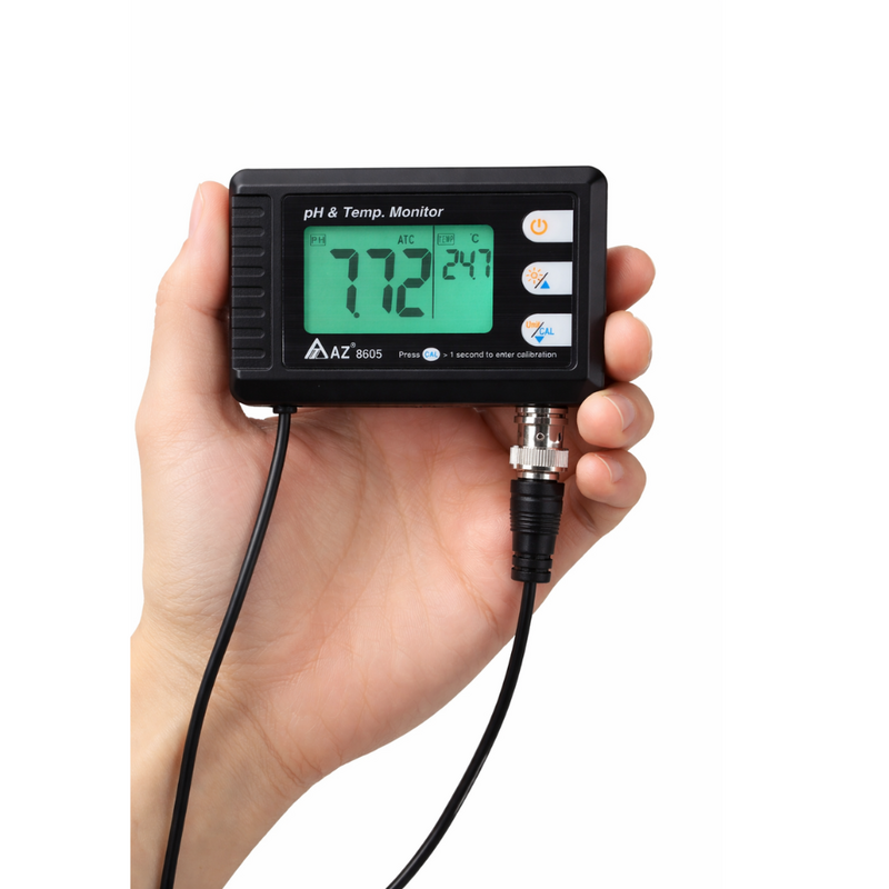 PHモニター浄水器 AZ 8605 電池式ポータブル＆壁掛け式pHモニター