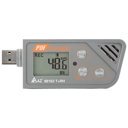 AZ 88162 environmental data logger for laboratory and warehouse humidity control