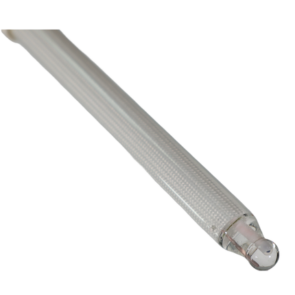 Primer plano del electrodo de bulbo de vidrio redondo 8693 para el muestreo de líquidos de alta precisión.