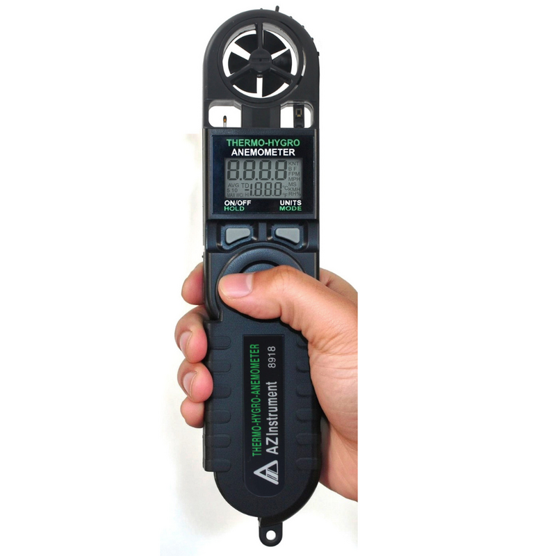 AZ 8918 Wind Meter | Measure Humidity, Dew Point & Temp