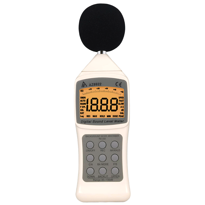 AZ 8922 Sound Level Meter Backlit LCD & BA Function