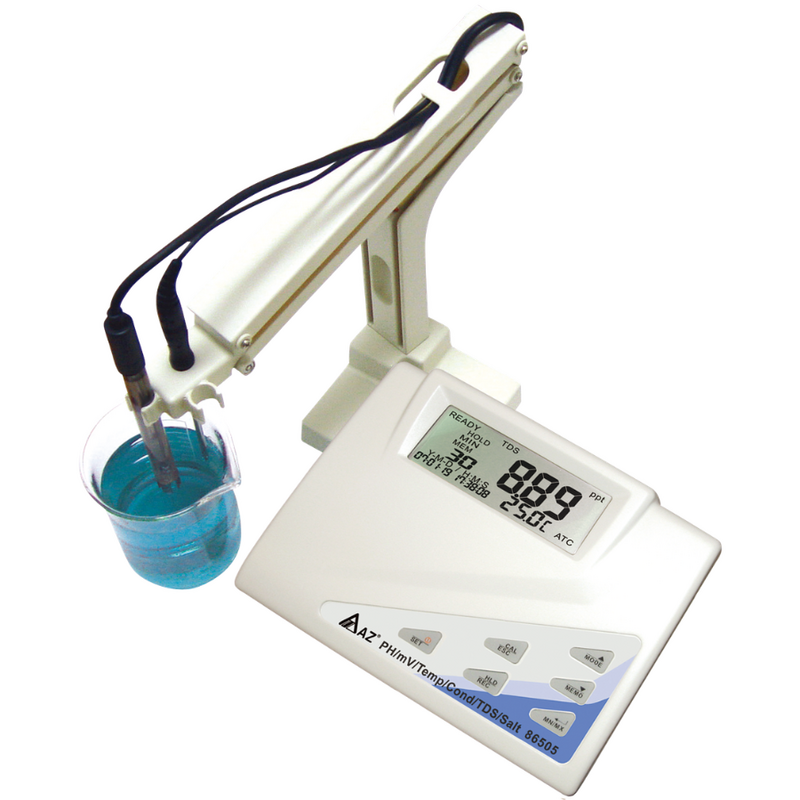 AZ 86505 Medidor de pH e condutividade de bancada acessível com