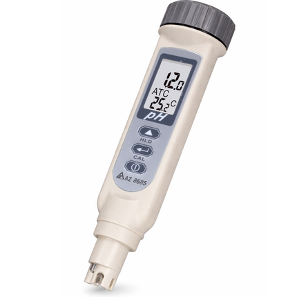AZ 8685 Clear pH and temperature display, easy to read and use