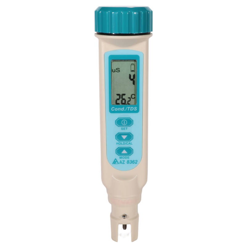 AZ 8362 便攜式防水 EC（電導率）測試筆，適用於日常水質檢測
