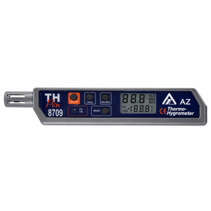 AZ 8709 デジタルポケット型湿度・温度計（LCDディスプレイ付き）