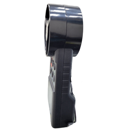 Side view of AZ 8904 anemometer showing ergonomic grip for steady airflow measurements.