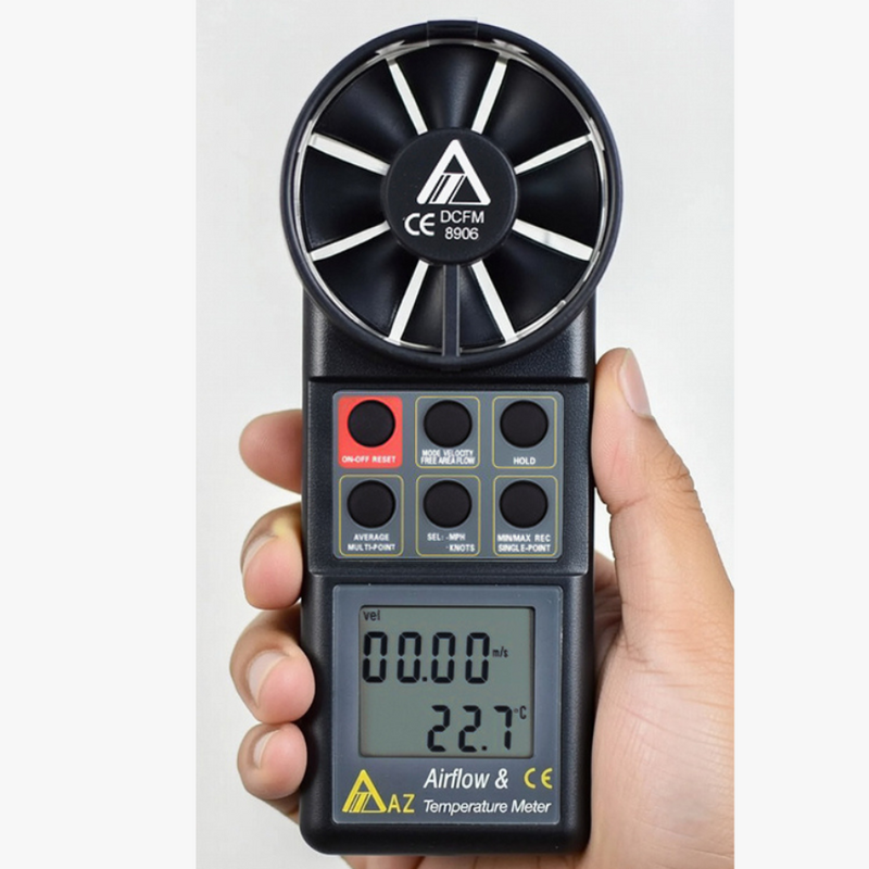 AZ 8906 CFM/CMS Air Volume Anemometer HVAC Pro