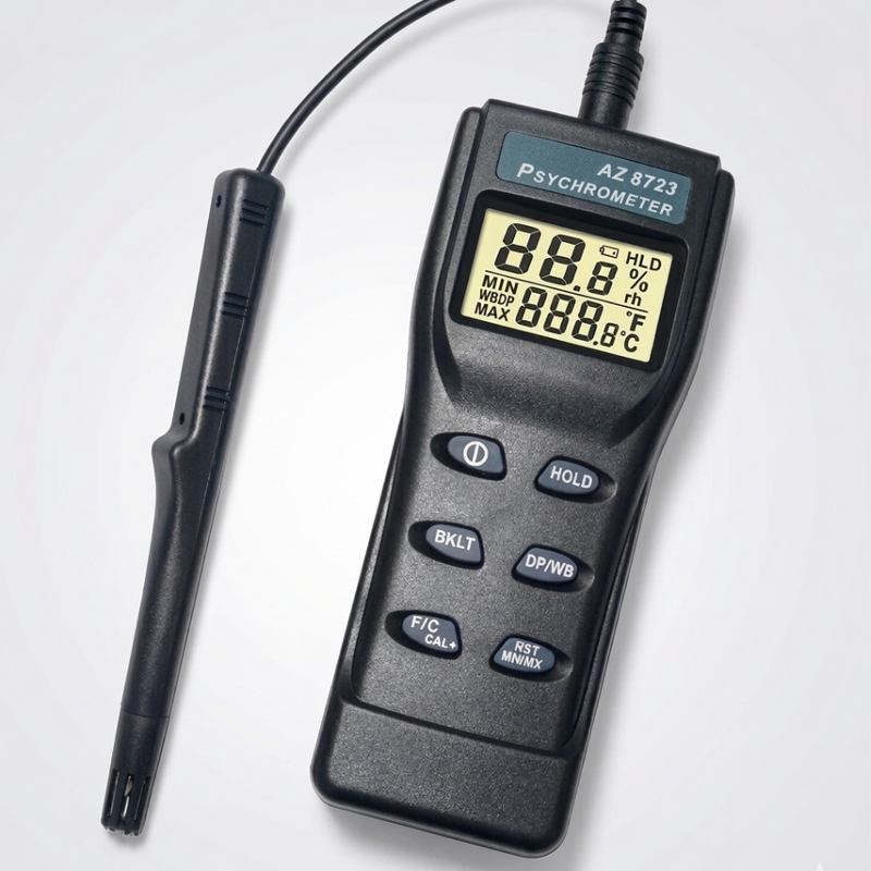 8723 AZ Humidity meter with backlight function