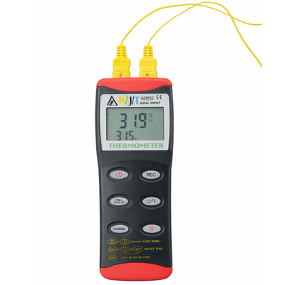 High-stability AZ 8852 dual input KJT thermometer for precise industrial measurement