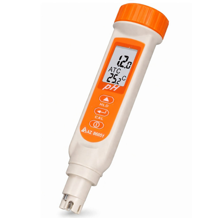 AZ 86851 Klare pH- und Temperaturanzeige, leicht ablesbar und einfach zu bedienen