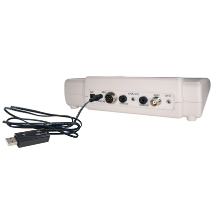 AZ 86501 Medidor de sobremesa asequible con salida analógica y cable para PC para grabación externa.