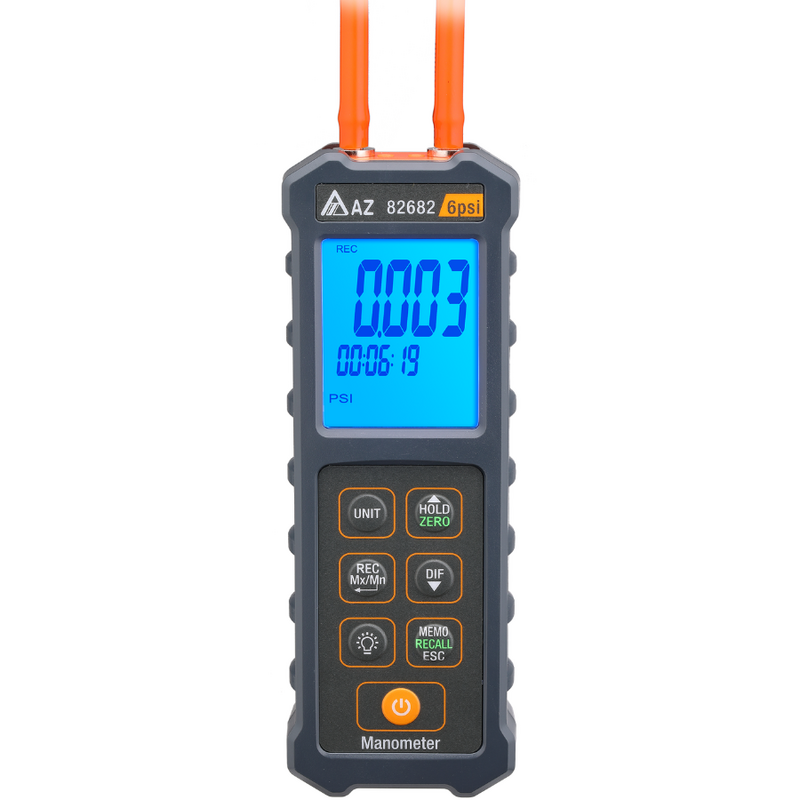 82682 AZ Pocket 6 PSI デジタル圧力計および圧力計 | AZ インスツル