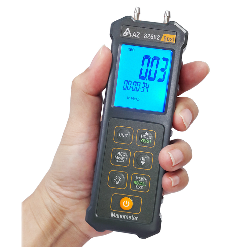 82682 AZ Pocket 6 PSI デジタル圧力計および圧力計 | AZ インスツル