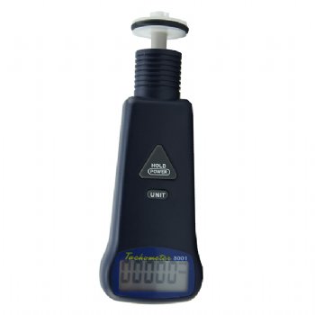 8001 AZ Pocket Digital Contact RPM Meter Tachometer
