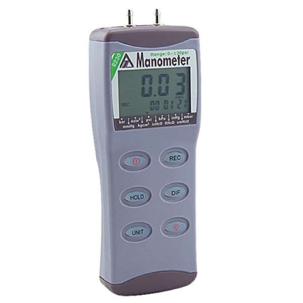AZ-8230 30psi  Digital Manometer Measrue gaufe differental pressure  New 
