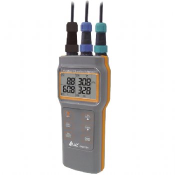 Medidor de agua combinado 86031 AZ Waterproof IP 67-pH / COND. / SALT / TDS / DO