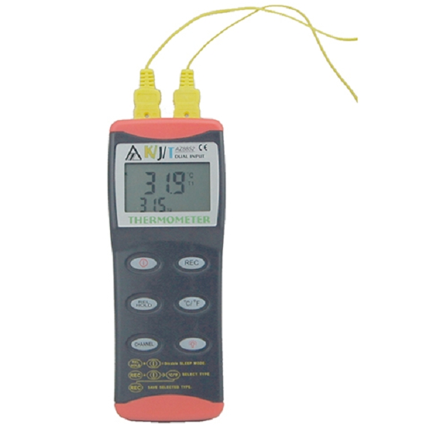8852 AZ Dual Input Type K, J, T Thermocouple Thermometer