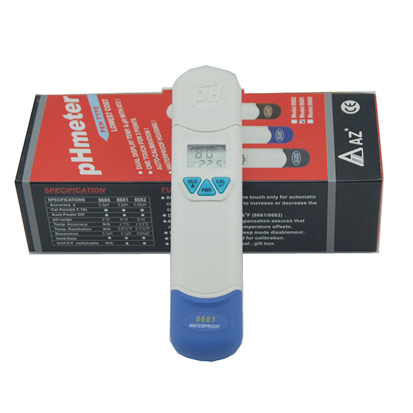 8681 AZ IP65 Water Quality Testing pH Pen