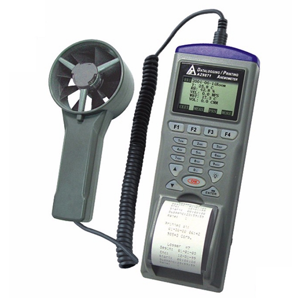 Handheld High Precision Digital Anemometer Airflow Test Metering Environment Temperature Humidity USB Tester Lab Instrument Nologo SH-CHEN Anemometer