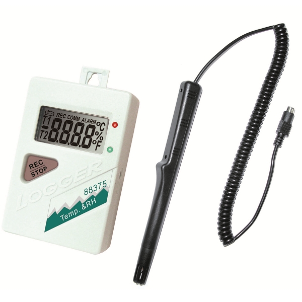88375 Humidity Recorder with Ext. Temperature & RH% Probe