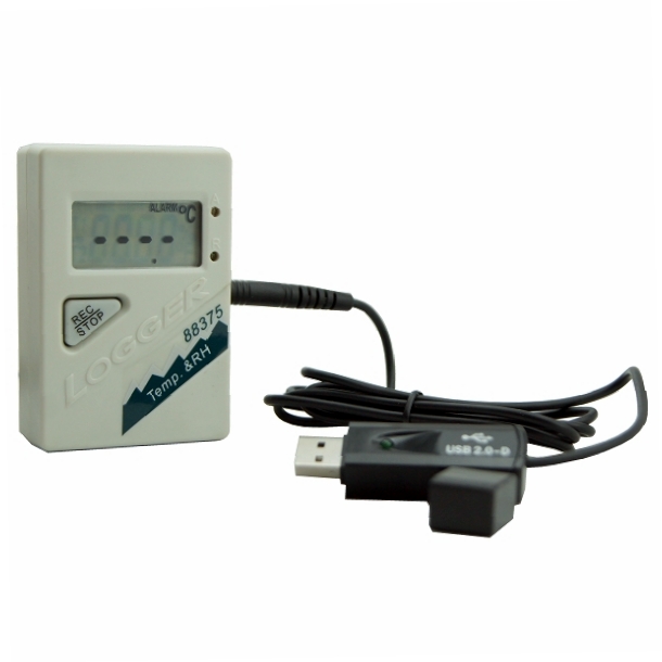 88375 Humidity Recorder with Ext. Temperature & RH% Probe