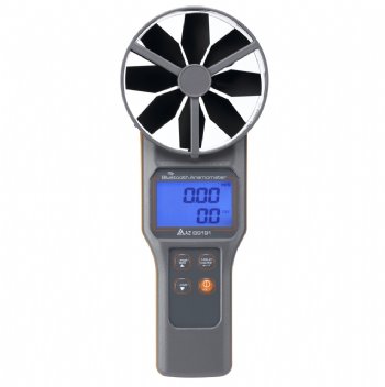 Anemómetro digital Bluetooth AZ 89191 con temperatura, humedad y CO2