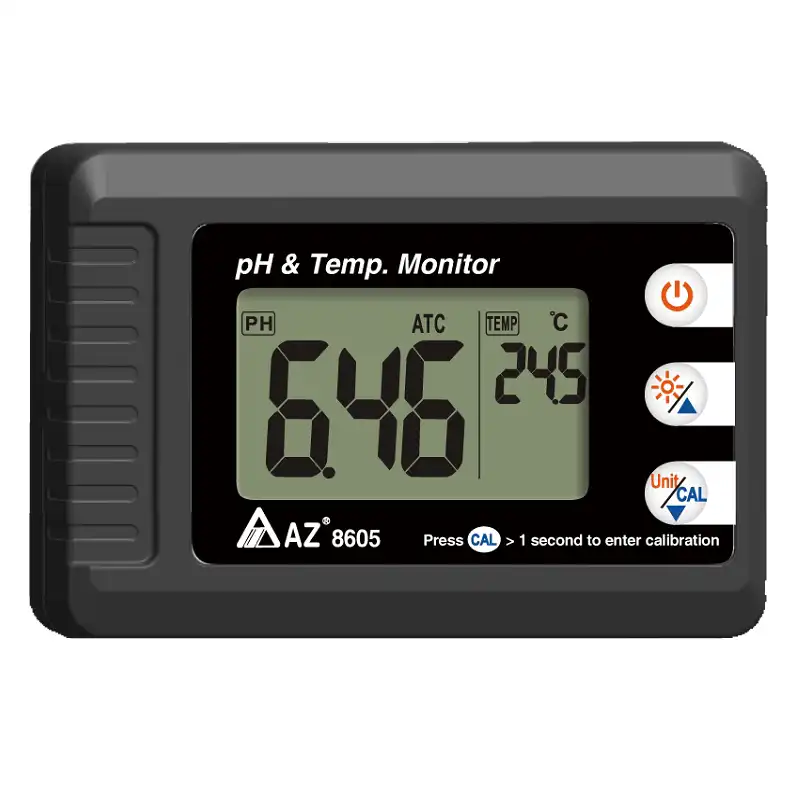 8605 Big Display Compact pH Temperature Monitor